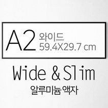 시즈팝 FA000 ALW A2 와이드 가로세로 알루미늄 프레임 액자, 07 로즈골드
