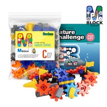 움직이는 엠블럭 기어로봇 C-07호/54pcs+교육교재, 엠블럭 C-07호