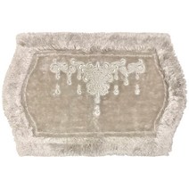 센코 NYNAS 샹티 2 목욕 매트 인테리어 매트 약 55 × 85cm 실버 그레이 라인 스톤 우아한 36389