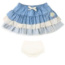 [베베드피노] 데이지베이비타이레드데님스커트_BP0138179
