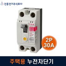 진흥전기 누전차단기 주택용 2P30A JER-E2S 2.5kA, 1개