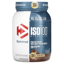 Dymatize ISO100 Hydrolyzed 100% Whey Protein Isolate Gourmet Chocolate 1.4 lb (640 g)