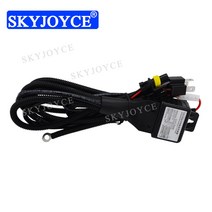 SKYJOYCE 12 V 35 W 55 H4 릴레이 하네스 컨트롤러 H4-3 9007-3 HID 크세논 키트 용 H13-3 HI/LOW BI-XENON 벌브 배선