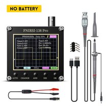 FNIRSI-138 PRO 핸드 헬드 디지털 오실로스코프 200 MSa/s kHz 아날로그 대역폭 자동 지원 80 kHz PWM, Pro With Probe