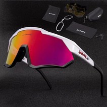 카프보에 고글 교체형 4렌즈 풀패키지 자전거 스포츠 선글라스 사이클 클리어렌즈 편광 야간용 클립, Co5