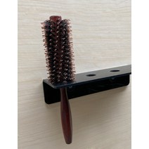 미용실 가위 꽂이 구멍 선반 걸이 롤빗 도구 수납 헤어 바버 샵 이발소 벽 아크릴 선반, P.3홀빗블랙