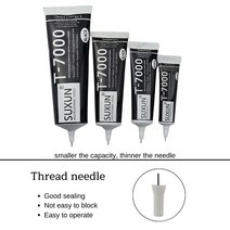 15ML 110ML 유니버설 접착제 T-7000 SUXUN 검은 색 접촉 전화 수리, 01 T7000 15ML 1PC