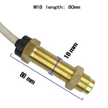 타코메타 타코미터 레브 카운터 자동차 보트 타코미터 센서 85mm 타코 미터 게이지 적합 3000-8000 RPM 모, 02 M18
