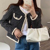 디아리스 여성 봄가을 트위드 크롭 자켓 26673