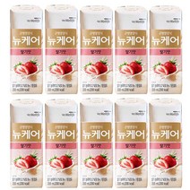뉴케어 딸기맛 200ml 10팩 일반 환자 균형 영양식, 200mlx10팩