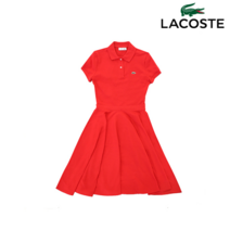 라코스테 LACOSTE 여성 밴딩 슬림핏 피케 원피스EF1682_RE