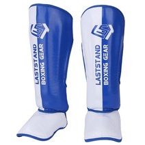 mma 가드 격투기 권투 레깅스 렉가드 무에타이 발목 보호대 정강이 킥복싱 태권도 패드, V.업그레이드라텍스내피블루화이트