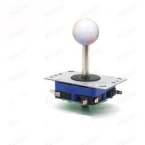 아케이드스틱 가정용 오락실 pc 조이스틱 조이스틱 아케이드 2/4/8 웨이 로커 34mm 탑 볼 롱 shaf 지연 키, 하얀