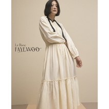 [르블랑페이우] () 어뮤즈 셔링 플레어 드레스