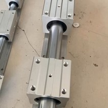 리니어 가이드 SBR 선형 가이드 유닛 2 세트 12mm 레일 300mm 길이 4 개 SBR 알루미늄 지원 광축 슬라이드 레일 선형 가이드 정밀 목공 슬라이드 슬라이딩 테이블 위치 지정 원통형 트랙 슬라이더 세트, 잠금 핸들(1개)