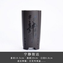 자사호 차호 차합 실내 녹색 식물 탁상용 화분 신사 난초 걸이 특수 냄비 세라믹 높은 대형 통기성 보라색 모래, Quiet and far away