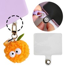 스마트폰 꾸미기 재료 PVC 내장형 행온택 태그홀더, 클리어