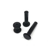 10pcs 골드 실버 블랙 M5x4-50mm 가죽 가방 벨트 스크랩북 앨범 계정 책 포스트 바인딩 나사 네일 리벳, [11] 5x30mm, 5x30mm+Black
