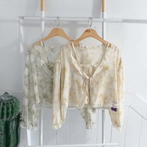 보블리에 / (set) 나염 스모크 나시 볼레로 쉬폰 가디건
