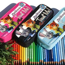 디즈니 주토피아 파우치 필통 캐릭터필통 천필통 패브릭필통, 스카이