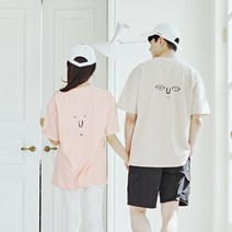 몽피마피 내마음 반팔 남녀공용 22B04A/ 패밀리룩 가족사진의상