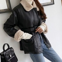뉴죤 레자누 퍼카라 레더 무스탕 자켓