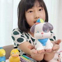 국산 말랑말랑 색칠인형 색칠 미술 목욕 놀이 완구 강아지 곰돌이 장난감, 2-7)큰인형-통통배