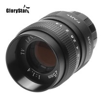 Glorystar 25mm cctv f1.4 tv 영화 렌즈 c 마운트 canon ef