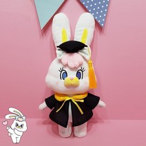 리코인형 토끼 캐릭터 봉제 애착 바니 동물 이모티콘 인형, 리코 학사모 40cm
