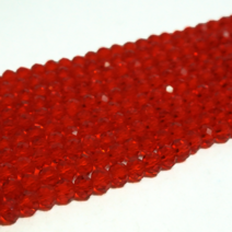 선우몰 크리스탈 6mm 팔찌재료 론델컷 4x6 팔찌만들기 비즈공예 크리스탈팔찌 원석공예, 레드