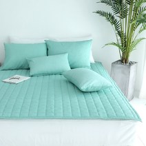 시원한 여름 시어서커 심쿵 침대패드