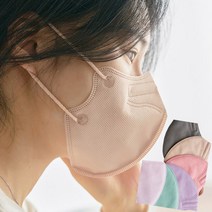 kf94마스크새부리형 V라인 덴탈 컬러 마스크 50매 100매 국산, 민트