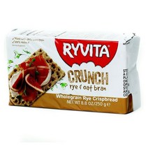 Ryvita 홀그레인 라이 크리스피브레드 크런치 라이 & 오트 브란 라이비타 250g 1개 1팩