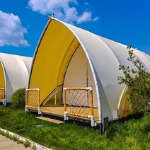 글램핑 펜션 하우스 야외 방갈로 아웃도어 와일드 럭셔리 호텔 캠핑 리조트 펜션 초대형 실내 이중 장막 방풍, 8인 이상, 방부목대(평방미터당)