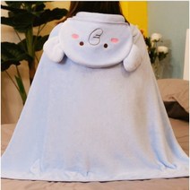 은창]캐릭터 망토 무릎담요 극세사 이불 단체 사은품 겨울 보온 사무실 휴대용 담요 무릎 밍크 털 아동