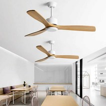 원목 실링팬 저소음 거실 천정 우드 카페 42인치 호텔, 로그컬러 52인치(132cm)+월컨트롤