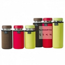 500ml용 네오프렌 물병주머니 물병파우치 빨강색, 레드, 500ml