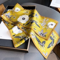 봄버전 올 매치 여성 스카프 실크 손 느낌 양면 인쇄 섹션 15x150cm, 44 46