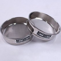 용접망 실험실 메쉬 스테인레스 스틸 표준 테스트 체 직경 샘플링 밀가루 체 이중층, 8메쉬(2.5mm)