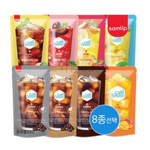 삼립 카페스노우 아이스티에이드 파우치음료 1곽 230ml 8종선택 복숭아 레몬 체리 망고 블랙커피 편의점음료, 삼립 복숭아(10개입)x1곽