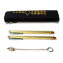 황동 수맥 엘로드(입문용) 탐지기 봉 펜듈럼 탐지봉 탐사봉 엘로드 풍수용품 음이온 측정기