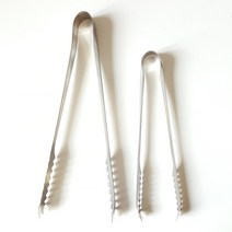 센터 스노클 스노쿨링 마스크 장비 바베큐 용 스테인레스 스틸 집게 15cm/19cm 바 클립 빵 음식 스 클, 01 15cm