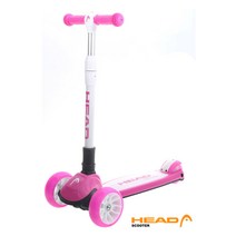 헤드 스쿠터 킥보드 세바퀴 3바퀴 주니어 초등 학생 아동 어린이 용 씽씽이, 핑크