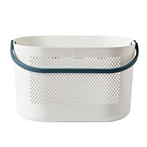 로렘 더블 손잡이 메쉬 욕실 정리 바구니 물빠짐, 1개