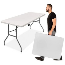 브로몰딩 야외 캠핑 접이식테이블 (가로 180cm 폭 74cm 높이 74cm) 