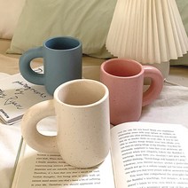 도트 라운드 머그컵 (3colors), 블루, 선택:블루