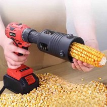 전기 옥수수 탈곡기 가정용 기계 곡물 분리기, 분리 도구x2개