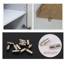 [풀리줄리] 책장 선반 칸막이 붙박이장 주방 가구 진열장 지지 받침 고정 부속 다보 12p, 02 / 옵션_6x17mm