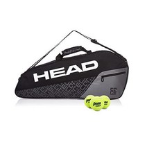 헤드 코어 3R 프로 테니스 라켓가방, 블랙/그레이