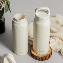 [스테이24] 2중밀폐 앤드링 텀블러 600ml_화이트크림, 단품